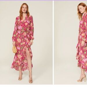 Rococo Sand Wrap Dress Size Large